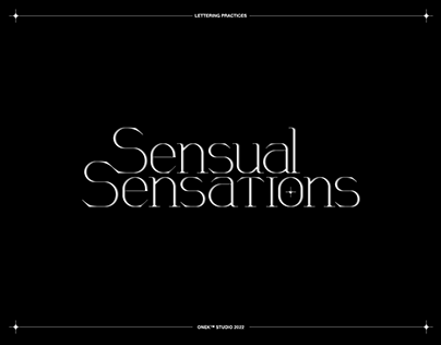 Sensual Sensations (Lettering Design)