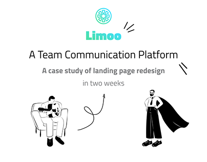 Landing page redesign for a team communication platform