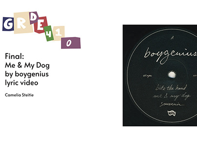 Motion Design: Me & My Dog by boygenius Lyric Video