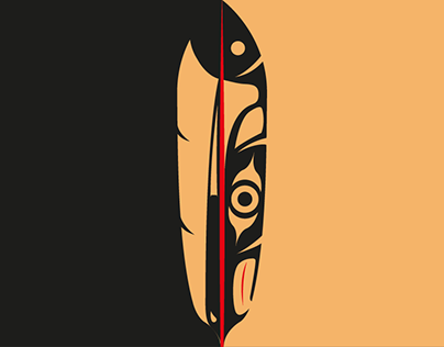 Haida Art Feather