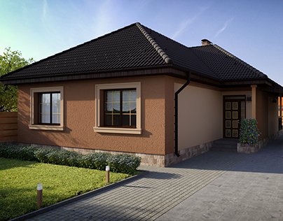 3d visualization house for young women in Uzhhorod