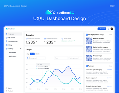 UX/UI Dashboard Design & Landing Page