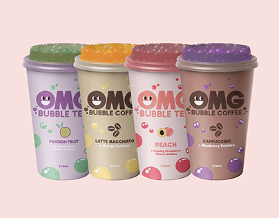 OMG Bubble Tea | Branding & Packaging