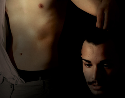 Photomanipulation Caravaggio - David e Golia