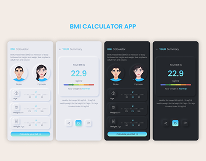 Designing an Intuitive UI for a BMI Calculator App