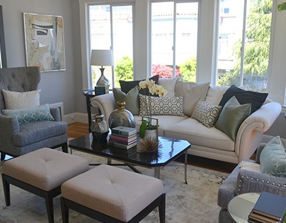 Large, Transitional, Home-Staging in San Francisco