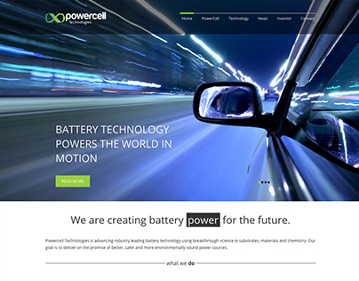 Project thumbnail - PowerCell Technologies Website