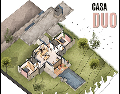 Ilustración arquitectónica: Casa Duo