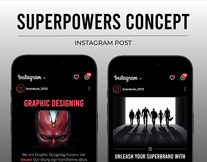 SuperHeros Instagram Branding Concept | Instagram Post