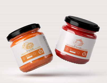 Fabbrica marmalade & jams label design