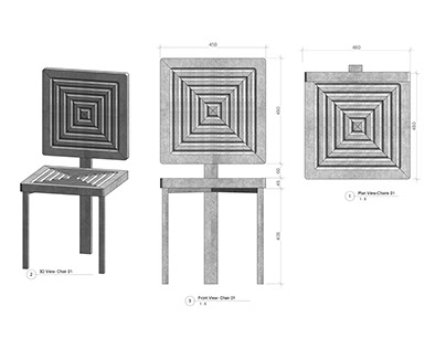 My concrete chair design