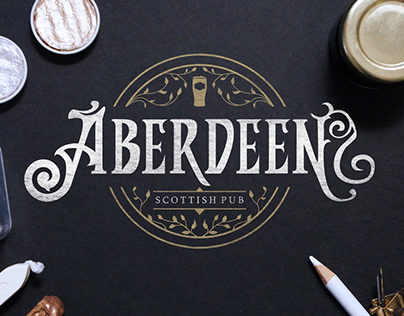 Aberdeen. Identity pub concept
