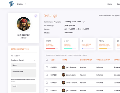 Dashboard - Settings Page
