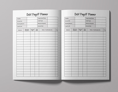 Debt Payoff Planner Interior for KDP