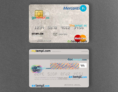 Venezuela Banco Mercantil mastercard