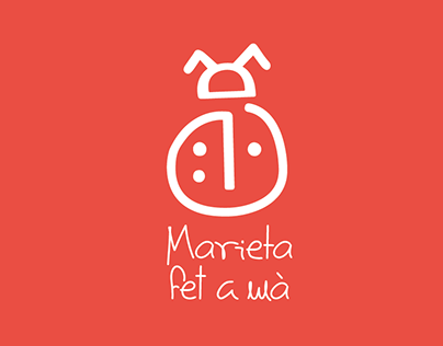 Logotip i targetes per Marieta fet a mà
