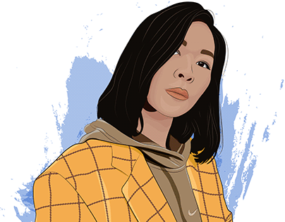 Portrait in Adobe Illustrator