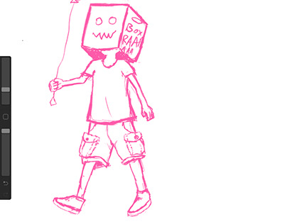 Box boy character design