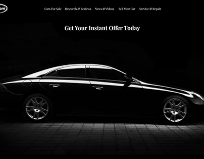 cars website ui/ux design
