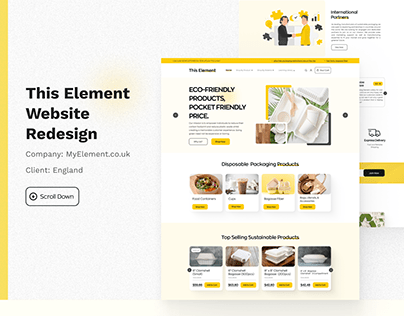 Website Redesign | Company: This Element | UI Design