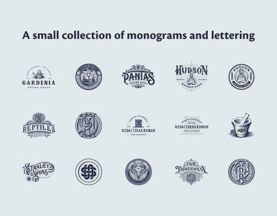 Vintage Monograms and Lettering collection