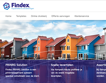 Findex - demosite voor online drukwerk