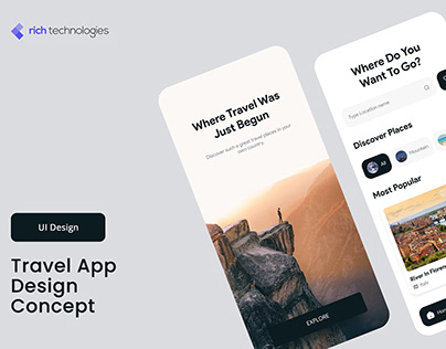 Travel App Design Concept