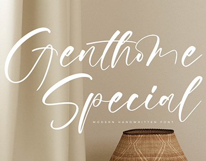 Genthome Special - Modern Handwritten Font