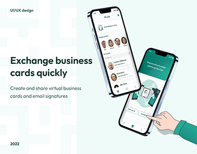 Mobile Application for exchanging business cards
