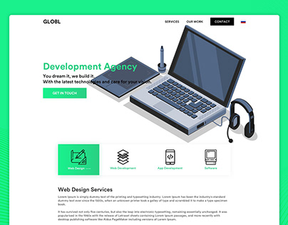 Globl - Development Agency Website