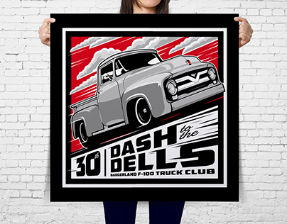 Dash to the Dells Auto Show Poster