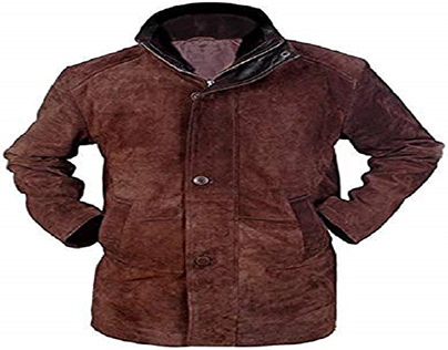 Men's Sheriff Walt Robert Taylor Genuine Leather Coat