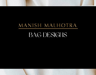 Bags for Manish Malhotra