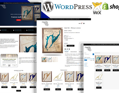 Ecommerce Website Usign WIx,Wordppress,SHopify