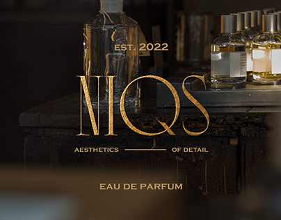 NIQS perfume logo & brand identity