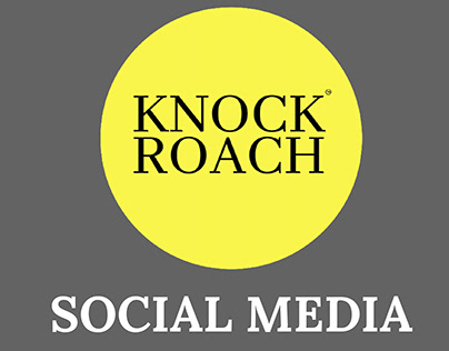 Knock Roach Social media design