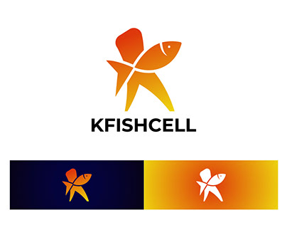 Initial Letter K Fish Logo Icon