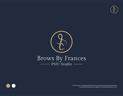 Brows By Frances Logo Design.