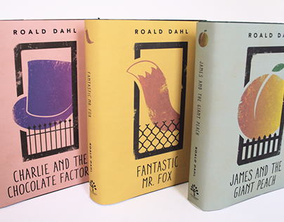 Roald Dahl Book Cover Series