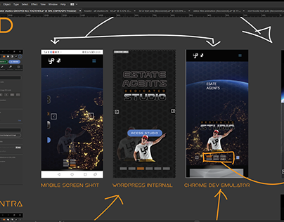 WEB // Mobile Sliders UI/UX Design Adobe AI/AE/PS 1.0