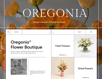 OREGONIA flower boutique | E-commerce