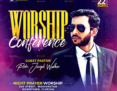 Worship Conference Church Flyer/Poster
