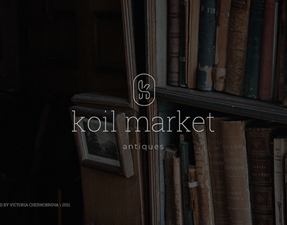 Логотип для магазина антиквариатной мебели koil Market