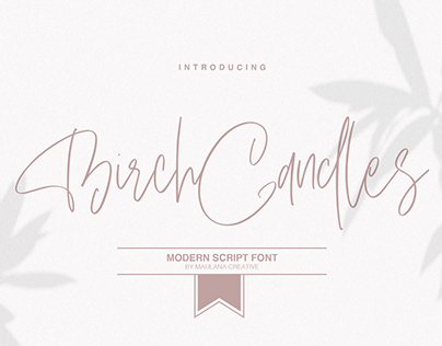 Birch Candles - Handwritten Font