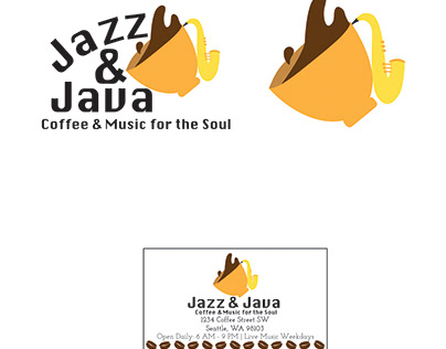 Jazz & Java Logo and Business Card