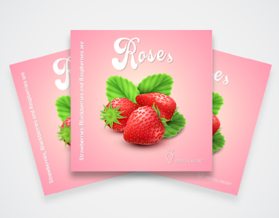 Food Facts Poster-Strawberries are Roses