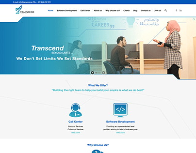 Website Design - Transcend.ps
