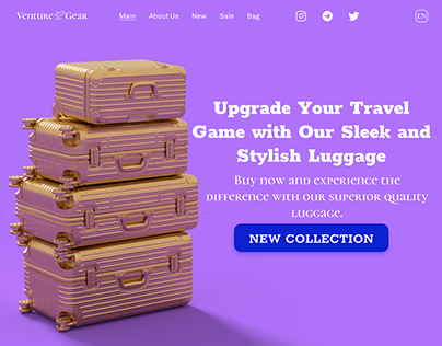 Suitcase Bag Luggage Landing Page
