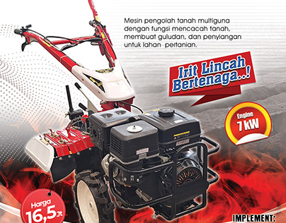 Brochure for agriculture machinery