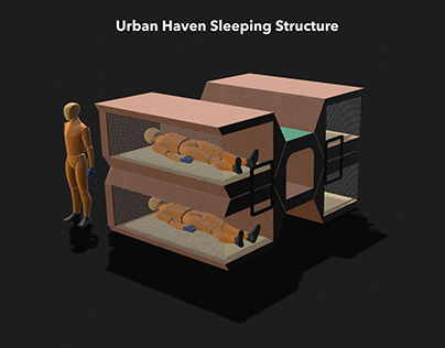 Urban Haven Sleeping stucture for homeless people